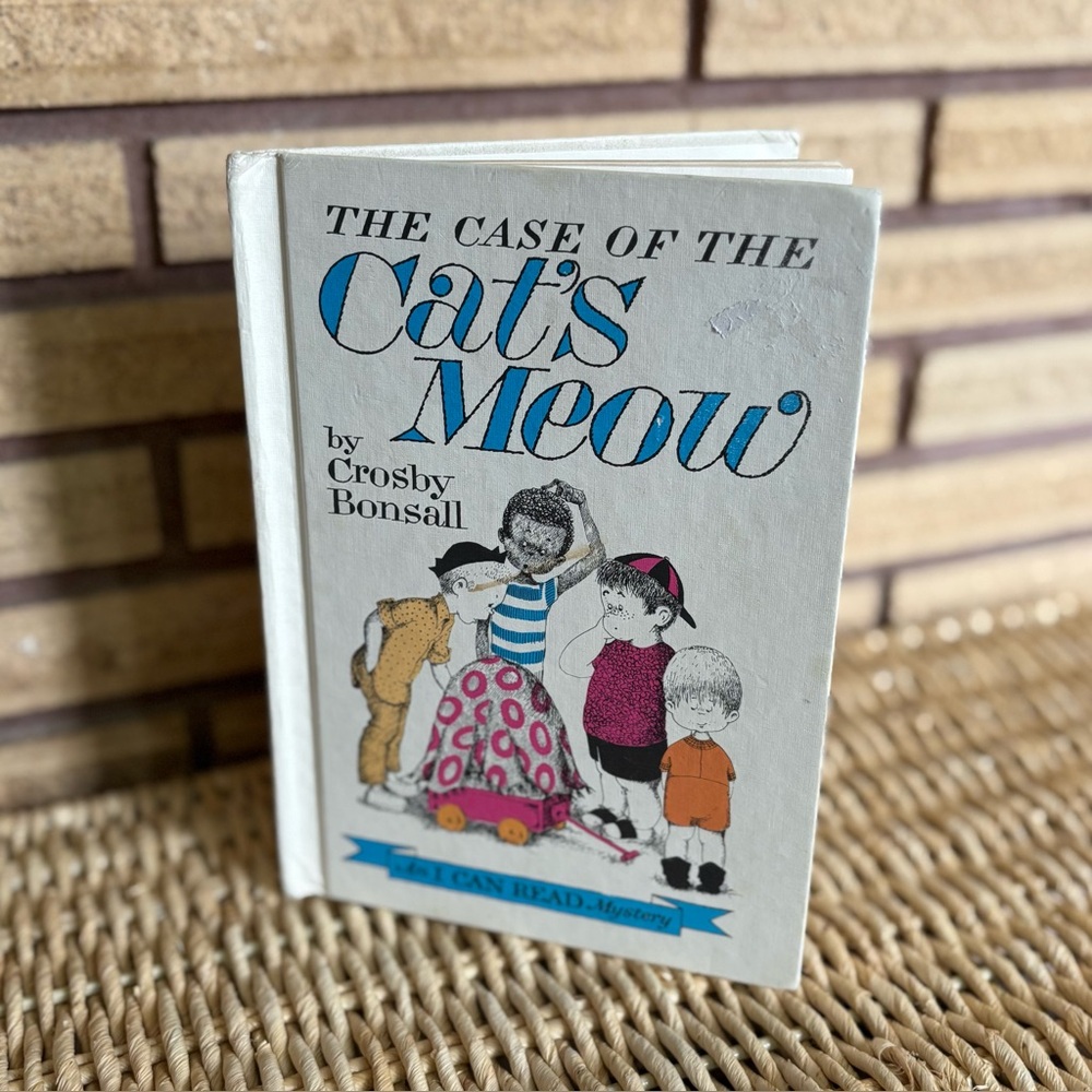 60's "The Case of the Cat's Meow" Book - I Can Read Mystery - Beginner Reader
